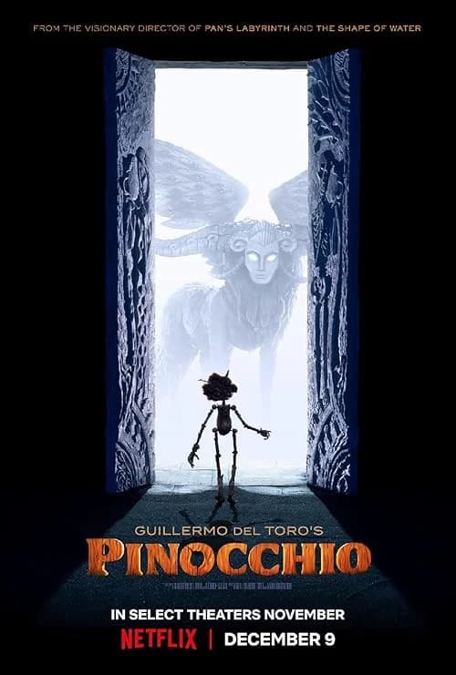 Guillermo del Toro's Pinocchio film posteri