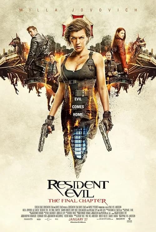 Resident Evil: The Final Chapter film posteri